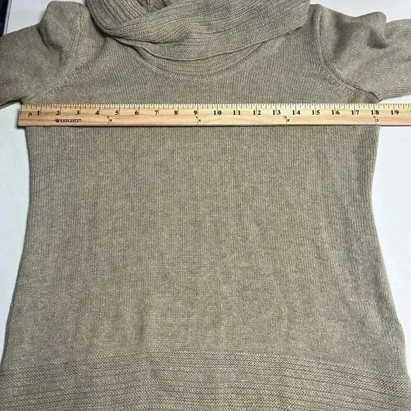 Calvin Klein turtleneck sweater womens small cotton blend brown long sleeve - Picture 7 of 7
